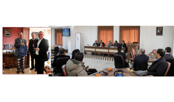 A high ranking delegation from French Embassy in Tehran, paid a visit to University of Tabriz
