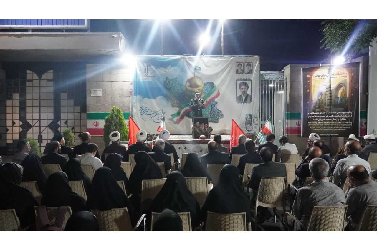 حضور و سخنرانی فرمانده دلاور سپاه عاشورا در آیین گرامیداشت هفته دفاع مقدس دانشگاه تبریز