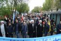حضور حماسی دانشگاهیان دانشگاه تبریز در راهپیمایی روز قدس