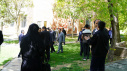 ادای احترام دانشگاهیان دانشگاه تبریز در محل شهادت شهدای ۱۸ اردیبهشت