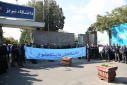 تجمع دانشگاهیان دانشگاه تبریز به همراه سایر اقشار جامعه در اعتراض به حمله صهیونیست‌ها به بیمارستانی در غزه