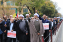 گزارش تصویری/ حضور گسترده دانشگاهیان دانشگاه تبریز در راهپیمایی ۱۳ آبان