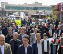 حضور پرشور دانشگاهیان دانشگاه تبریز در راهپیمایی روز قدس