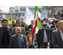 حضور پرشور دانشگاهیان دانشگاه تبریز در راهپیمایی روز قدس