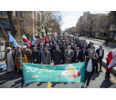 حضور پرشور دانشگاهیان دانشگاه تبریز در راهپیمایی روز قدس