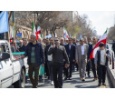 حضور پرشور دانشگاهیان دانشگاه تبریز در راهپیمایی روز قدس