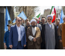 حضور پرشور دانشگاهیان دانشگاه تبریز در راهپیمایی روز قدس