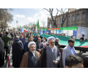 حضور پرشور دانشگاهیان دانشگاه تبریز در راهپیمایی روز قدس