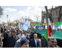 حضور پرشور دانشگاهیان دانشگاه تبریز در راهپیمایی روز قدس
