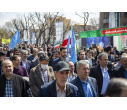 حضور پرشور دانشگاهیان دانشگاه تبریز در راهپیمایی روز قدس