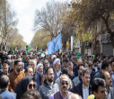 حضور پرشور دانشگاهیان دانشگاه تبریز در راهپیمایی روز قدس