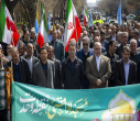 حضور پرشور دانشگاهیان دانشگاه تبریز در راهپیمایی روز قدس