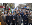 حضور پرشور دانشگاهیان دانشگاه تبریز در راهپیمایی روز قدس