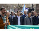 حضور پرشور دانشگاهیان دانشگاه تبریز در راهپیمایی روز قدس