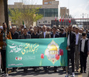 حضور پرشور دانشگاهیان دانشگاه تبریز در راهپیمایی روز قدس