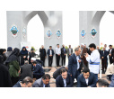 غبارروبی مزار یادمان شهدای گمنام دانشگاه تبریز به مناسبت هفته خوابگاهها