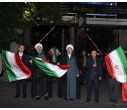 گرامیداشت سالگرد ارتحال امام خمینی (ره) در دانشگاه تبریز/آیین پرچم گردانی در مقابل درب اصلی دانشگاه تبریز