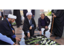 مراسم معنوی غبارروبی و عطرافشانی مزار شهدای گمنام دانشگاه تبریز