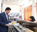 بازدید معاون سازمان امور دانشجویان و رئیس دانشگاه تبریز از سلف‌ها و رستوران‌های دانشجویی