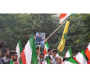 حضور پرشور دانشگاهیان دانشگاه تبریز در آیین اهتزاز پرچم دانشجویان عاشورایی