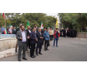 حضور پرشور دانشگاهیان دانشگاه تبریز در آیین اهتزاز پرچم دانشجویان عاشورایی