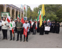 حضور پرشور دانشگاهیان دانشگاه تبریز در آیین اهتزاز پرچم دانشجویان عاشورایی