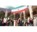 حضور پرشور دانشگاهیان دانشگاه تبریز در آیین اهتزاز پرچم دانشجویان عاشورایی