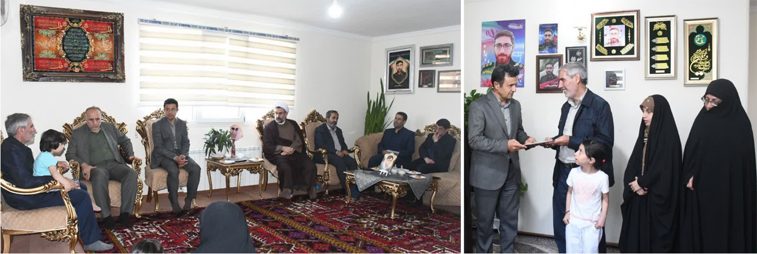 دیدار رئیس دانشگاه تبریز با خانواده شهید اقتدار و امنیت؛ شهید ابوالفضل بیابانی