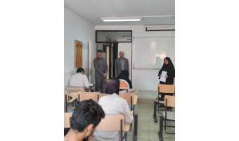 بازدید دکتر حسین زاده و دکتر حاجی پور از روند برگزاری امتحانات  ترم تابستان