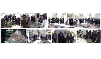 مراسم معنوی غبارروبی و عطرافشانی مزار شهدای گمنام دانشگاه تبریز