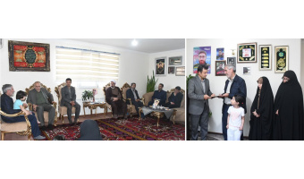 دیدار رئیس دانشگاه تبریز با خانواده شهید اقتدار و امنیت؛ شهید ابوالفضل بیابانی