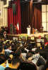 مراسم اختتامیه و گلریزان نمایشگاه نقاشی اتاق آسمان در دانشگاه تبریز برگزار شد